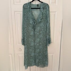 Wild Fable Green Floral Kimono